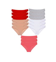 15 adet Süper Eko Set Likralı Kadın Slip Külot