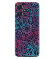 Xiaomi Poco M6 Pro 5G Kılıf Silikon Desen Özel Seri Colurful Mandala 1667