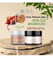 AvA Kolajen Peptit - Retinol - Hyaluronik Asit Doğal Bakım Seti
