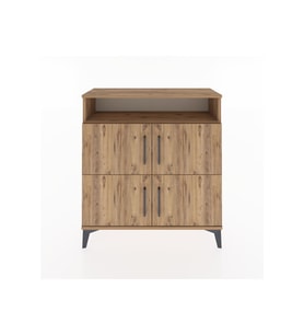 Arges Şifonyer 4 Raflı 4 Kapaklı 88x30x96 Çam-Çam