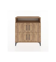 Arges Şifonyer 4 Raflı 4 Kapaklı 88x30x96 Çam-Çam