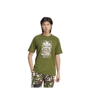 adidas Camo Tongue Tee Erkek Günlük Tişört IS0248 Yeşil