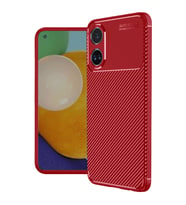 Oppo A38 Kılıf Auto Focus Karbon Kapak - Kırmızı