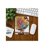 Kahve Çiçeği Baskılı Oyuncu Mousepad 0108