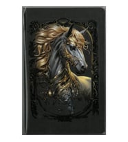 DEFFTER JUST ART- IFICAL HORSE SERT KAPAK 13.5x21cm ÇİZGİLİ DEFTER 96 YP.
