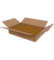 43,5x29x9cm Seperatörlü Çay Bardağı Kolisi - Kraft
