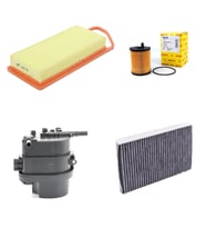 Bosch Filtre Bakım Seti Citroen C3 1.4 HDI Dizel 2002-2008 Hava + Yağ F + Yakıt F. + Polen Sardes