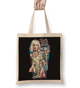 Music Sia 1 2 3 Drink Bez Çanta Uzun Saplı