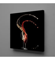İÇKİLERİN SIÇRAMALARI KANVAS TABLO 140x140cm