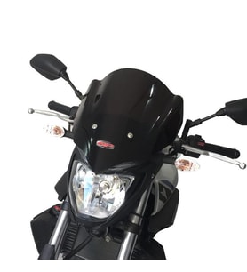 GP Kompozit Yamaha MT-25 2015-2019 Uyumlu Kısa Ön Cam Siyah