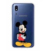 Samsung Galaxy A2 Core  Kapak Mickey Mouse Tasarımlı Şeffaf Silikon Kılıf