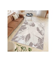 Rovigo Home Dijital Baskı Yıkanabilir Kaymaz Taban Salon Halısı RVG0618 (Kahverengi)