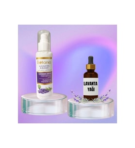 Lavanta Yağı 20 ml + Lavanta Kremi 100 ml ( Sakinleştirici Cilt Bakım )