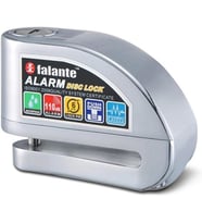 Alarmlı Motosiklet Bisiklet Disk Kilidi Falante Locks FS8303 Krom (Kablosuz)