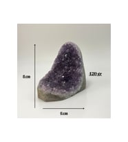 Sertifikalı Ametist Doğal Taş Ham Kaya 420 gr 8 x 6 cm