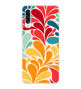PrintiFy Samsung Galaxy A30s ile Uyumlu 1mm Slim Fit Retro Colors 5 Baskılı Şeffaf  Kılıf