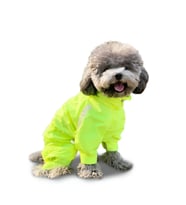 Fonksiyonel Fermuarli Tulum Rüzgarlik Yagmurluk Köpek Kiyafeti NEON YESIL RENK L BEDEN