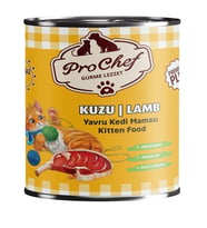 ProChef 24 Adet Premium Plus Yavru Kedi Maması  415 Gr Kuzu Etli Konserve Yaş Mama