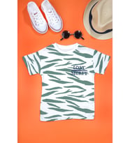 Erkek Çocuk Lost Secret Baskılı Yeşil T-Shirt
