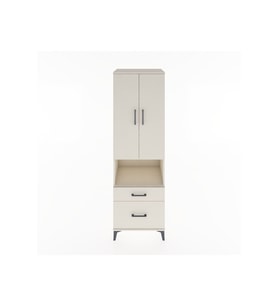 Hyperion Dolap 4 Raflı 2 Çekmeceli 2 Kapaklı 60x44x195 Aytaşı-Aytaşı