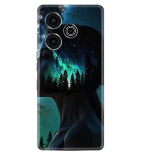 Pova 6 Pro (LI9) Kılıf Boutique Baskılı Resimli Woman in Tree Pcode -004
