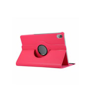 Lenovo M10 TB-X505F için Fuchsia Dönebilen Standlı Tablet Kılıfı (Koyu Pembe)