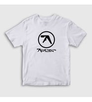Presmono Unisex Çocuk Beyaz Logo Aphex Twin T-Shirt 438798tt (Beyaz)