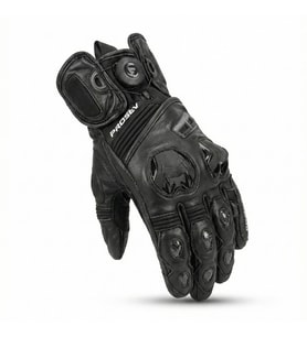 Motosiklet Eldiveni Siyah Racing Full Koruma Leather Deri Motorcu Eldiven
