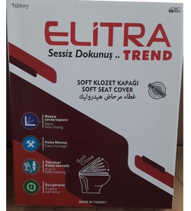 ELİTRA TREND YAVAŞ KAPANAN  KLOZET KAPAĞI ALTTAN SIKMA ( THERMOPLAST )