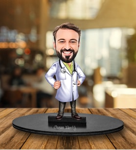 Kişiye Özel Doktor Tasarımlı Karikatür Biblo 209