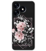 Tecno Spark 10C Kılıf HD Desen Baskılı Kılıf - Retro Çiçek 1