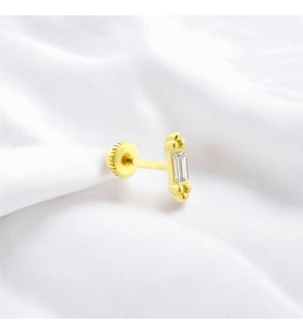 Glorria Altın Baget Helix Piercing
