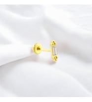 Glorria Altın Baget Helix Piercing