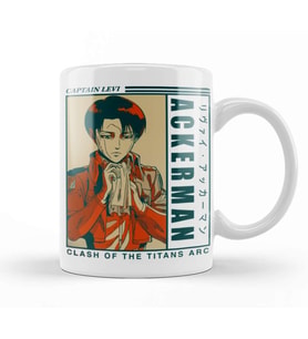 Levi Ackerman Retro Kupa Bardak Porselen