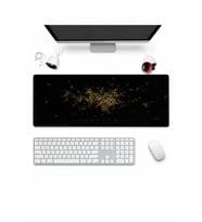 SonicTouch Klavye Mousepad 32x70cm Dikişsiz Pürüzsüz Sıvı Geçirmez Kaymaz Taban Ankara Gece Haritası