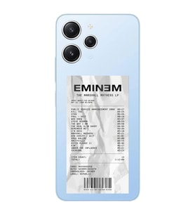 Xiaomi Redmi 12 Uyumlu Uyumlu Eminem Tasarımlı Şeffaf Telefon Kılıfı