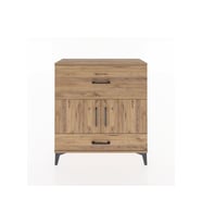 Arges Şifonyer 2 Raflı 2 Çekmeceli 2 Kapaklı 88x30x96 Çam-Çam