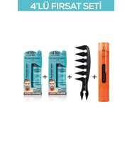 Fontenay Saç Şekillendirici Pudra Toz Wax Mat Effect X2 + Şekil Tarak'ı +Saç Spreyi 400ml 4'lü Set