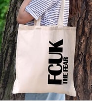 BK Gift Fcuk Tasarımlı Kanvas Bez Çanta, Baskılı Omuz Çantası, Alışveriş Çantası, Plaj Çantası, Arkadaşa Hediye-3