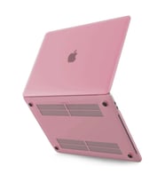 Newface Apple Macbook Pro 13 2021 Macbook Buzlu Kapak - Pembe