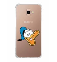 Samsung Galaxy J4 Plus  Köşe Korumalı Antişok Kapak Donald Duck Tasarımlı Şeffaf  Kılıf