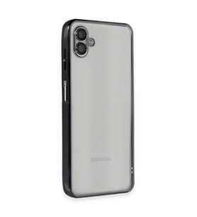 Samsung Galaxy A04 Kılıf Razer Lensli Silikon - Siyah