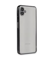 Samsung Galaxy A04 Kılıf Razer Lensli Silikon - Siyah