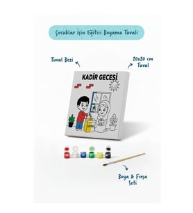 Ramazan Eğitici Boyama Seti Kadir Gecesi Sadaka (Şövalesiz)