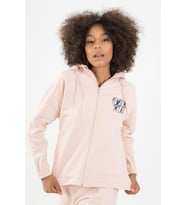 Maraton Comfort Kadın Kapüşonlu Pudra Tracktop