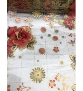 ŞEFAF DESENLİ Masa Örtüsü 70cm X 180cm 1.8mm Pvc Masa Örtüsü Desenli Koruyuc (Çok Renkli)