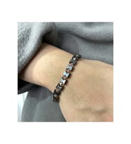 Kadın - Çok Asil Kristal Ve Metal Detaylı Şık Bileklik  Handmade