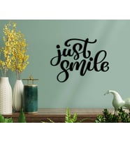 BK Home Sadece Gül Ahşap Duvar Yazısı-1 (Siyah)