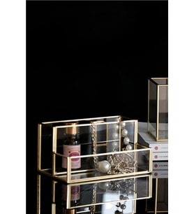 EsaDesign Cam Gold Kalemlik Makyaj Organizer ESA4001