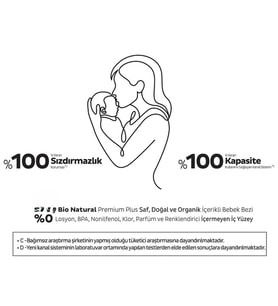 Bio Natural Premium Plus Airbag Comfort Bebek Bezi 5 Beden 40 Adet
